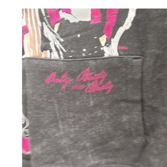 Bratz Hoodie Graphic Pockets Drawstring Metallic XL 15/17 Juniors NWT - Picture 3 of 5